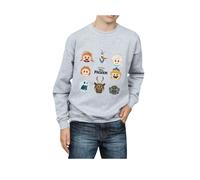Frozen Heads Sweatshirt Disney Grey 9 Years