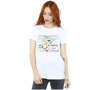 Frozen I Love Warm Hugs Cotton Boyfriend T-Shirt Disney White S