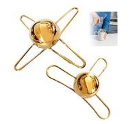 Frozen Ice Ball for Espresso,Frozen Espresso Ball,Stainless Steel Coffee Cooler with Stand,Extract Chilling Tool,Reusable Coffee Frozen Balls Extract Brew Chilling Tool,for Coffee Lovers (A+B 1pcs)