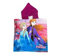Frozen Kids Hooded Poncho Towel - Bath Beach Swim Cover Up for Girls - Soft & Absorbent Hooded Towel Poncho - One Size Fits Ages 2-6 Years - Childrens Ponchos