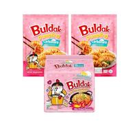 Frozen Korean Style Dumplings (Gyoza) | Protein Dumplings | Quick & Easy Meal | 700g x 2 Pack (Total 1.4kg) | Assorted Flavours (Carbonara Dumpling+Noodles)