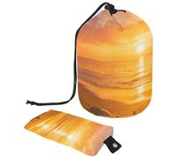 Frozen Lake Bubbles Compact Hanging Toiletry Bag with Clear PVC Pockets