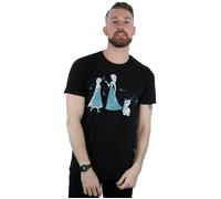 Frozen Magic Snowflakes T-Shirt Disney Black S