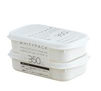 Frozen Meat Packaging Box Refrigerator Storage Fruit Vegetable Preservation Prepare The Dishes Divided(350ml)