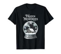 Frozen Memories Snow Globe Cozy Cabin Winter Scene T-Shirt