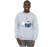 Frozen Olaf Reading Sweatshirt Disney Grey XXL