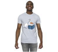 Frozen Olaf Reading T-Shirt Disney Grey XL