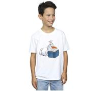 Frozen Olaf Reading T-Shirt Disney White 3-4 Years