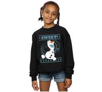 Frozen Olaf Sweet Christmas Sweatshirt Disney Black 12-13 Years