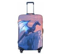 Frozen Peak Ice Dragon Travel Luggage Covers - Elasticity Suitcase Covers Protector for Luggage 18-32 Inch