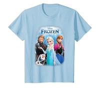 Frozen Poster With Elsa, Anna, Kristoff And Olaf T-Shirt, Youth, Baby Blue, 2T