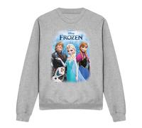 Frozen Poster With Elsa, Anna, Kristoff & Olaf Sweatshirt Light Grey | Size: 2XL frozen Light Grey 2XL