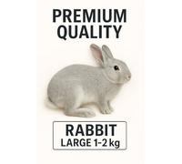 Frozen Rabbit, Large Size 1-2 kg, Premium Whole Prey for Snakes, Raptors, Large Reptiles, Adult Animal Feed