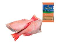 Frozen Red Bream 1kg with Rajah Fish Seasoning 100Gr - Fresh Red Bream, seasoned with Rajah for an unforgettable meal packed with flavor