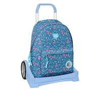 Frozen - School Backpack 775, Ergonomic Back, with Safta Evolution Trolley, Ideal for Children of Different Ages, Comfortable and Versatile, Quality and Resistance, 31 x 13 x 43 cm
