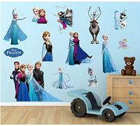 Frozen Set Elsa The ice Princess Olaf Wall Stickers Nursery Kids Bedroom Removable Wall Sticker Mural Decal Decor Baby Decoration