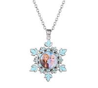 Disney Necklace Frozen Silver Snowflake Metal for Kids NH00830RL-16