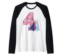 Frozen Sisters 4 Birthday Raglan Baseball Tee