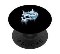 Frozen Skull Fortress With Ice Spikes And Arctic Fantasy PopSockets Adhesive PopGrip