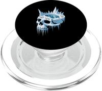 Frozen Skull Fortress With Ice Spikes And Arctic Fantasy PopSockets PopGrip for MagSafe
