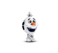 Frozen Snowman Character Charm 925 Silver Charm Compatible with Pandora Charms, Trollbeads, Chamilia, Biagi and Many Other UK Charm Bracelets.