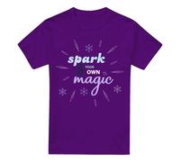 Frozen Spark Your Own Magic Elsa Silhouette T-Shirt Purple | Size: 2XL frozen Purple 2XL
