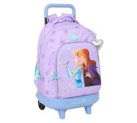 Frozen Spirit - Large Backpack with Wheels, Compact, Removable, Ideal for Children of Different Ages, Comfortable and Versatile, Quality and Resistance, 33 x 22 x 45 cm, lilac, M, Casual