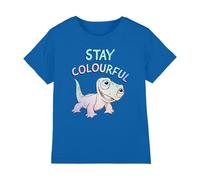 Frozen Stay Colourful with Fire Spirit, Bruni Unisex Kids T Shirt, Royal, 5-6 Years