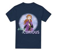 Frozen Stay Curious With Anna T-Shirt Navy | Size: 2XL frozen Navy 2XL