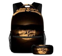 Frozen Stream Versatile Backpack and Pencil Case Set - Lightweight Student Supply Organizer for School, Travel, and Everyday Use