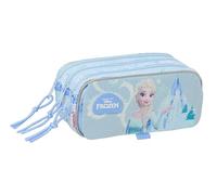 Frozen - Triple Big Pencil Case, Children's Pencil Case, Ideal for School Age Children, Comfortable and Versatile, Quality and Resistance, 21.5 x 8 x 10 cm