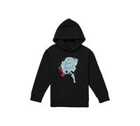 Frozen True At Heart Elsa Silhouette Youth Kids Pull-Over Hoodie, Black Disney Black 7-8 Years
