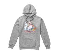 Frozen Valentine's Day Olaf, I'd Flurry For You Elsa Hoodie Light Grey | Size: Large frozen Light Grey L