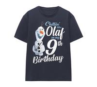 Frozen Womens/Ladies Chillin Like Olaf 9th Birthday T-Shirt