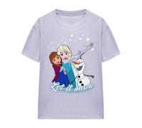 Frozen Womens/Ladies Let It Snow Elsa Anna T-Shirt