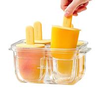 Frozens Dessert Tray Mini Set Pack, Silicone Popsiclle Maker Mold, Easy Release Drip Proof Ultra Smooth Design, Nonstick Sweet Form Creamy Texture, Summer Party Tool Fun Gift Idea, Kitchen Freezer Use