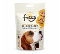 Frozzys Superbites Grain Free Dog Treats with Probiotics, Rich in Omega 3/6 for Skin, Coat & Digestive Health - Natural Low Fat Healthy Puppy - Yogurt, Banana & Honey, 10 x 100g Pouches