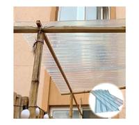 FRP corrugated sheet, Clear Roof Sheet,Corrugated Roofing Sheets,1mm Thick FRP Daylighting Plate,Building Roofing Material，for replacing on carport canopy greenhouse(3pcs,0.9*1.8m/35*71in)