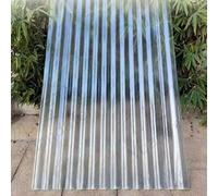 FRP Roofing Sheets,Clear Daylighting Plate for Greenhouse,Corrugated Roof Sheeting,1/3/5/7/8/10/12/13 Pcs Building Roofing Material,Garage Shed Roof Panel,Can Cut (0.9x0.6m/35x24in,13 Pcs)