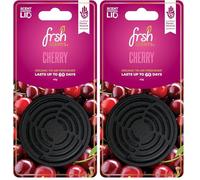 FRSH Scents FR-P-1207 Black Cherry 42G Scented Organic Tin Air Freshener - Lifespan of Upto 60 Days - Ideal for your Car, Home & Workplace - 1 Tin Supplied (Pack of 2)