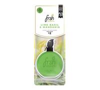 FRSH Scents FR1362 Lime Basil & Mandarin Luxury Card Air Freshener - Lifespan of up to 30 Days - Ideal for rear-view mirrors and hanging handles - Twin Pack, Green