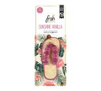 FRSH Scents FR4491 x1 Sunshine Vanilla Scented Pink Hanging Sandal - Lifespan of up to 30 Days - Ideal for Rear-View Mirrors and Hanging Handles