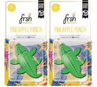 FRSH Scents VO006 Pineapple Punch 3D Crocodile Vent Clip for Cars - Lifespan up to 30 Days - Single Pack (Pack of 2)