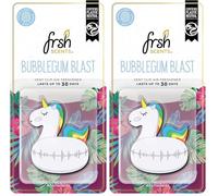 FRSH Scents VO009 Bubblegum Blast 3D Unicorn Vent Clip for Cars - Lifespan Upto 30 Days - Single Pack (Pack of 2)