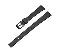 FRSWEQY Durable Waterproof Elastic WristBand Fit For Casio LQ LQ-139 130/140 12mm Premium Black Rubber Replacement Strap