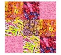 Frt Assorted Fruit Flavour Mixed Chewy Sweets - Duo Stix, Strawberry Mix, Juicy Chews, Summer Fruits, Berries & Cherry Variety Pack (750g)