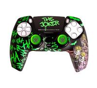 FRTEC Joker Combo Pack PS5 Controller, Rigid Case + Grips + Touchpad Sticker for DualSense, PS5, Official Licensed