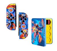 FRTEC - Officially Licensed DC Accessory Set Hard Shell + Grips Compatible with Nintendo Switch OLED (SUPERMAN)