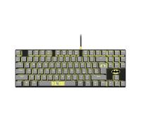 FRTEC - TKL Batman Mechanical Keyboard with Cable Anti-Tangle, QWERTY, Official DC Collection, Compatible with PC, Mac, PS5, Switch, Xbox Series X/S, Blue Switch, Backlit Keys