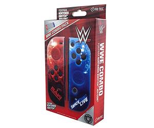 FRTEC WWE Switch Controller Cover + Grips, Officially Licensed, Secure Grip, Joy-Con Compatible, Portable Gaming Case